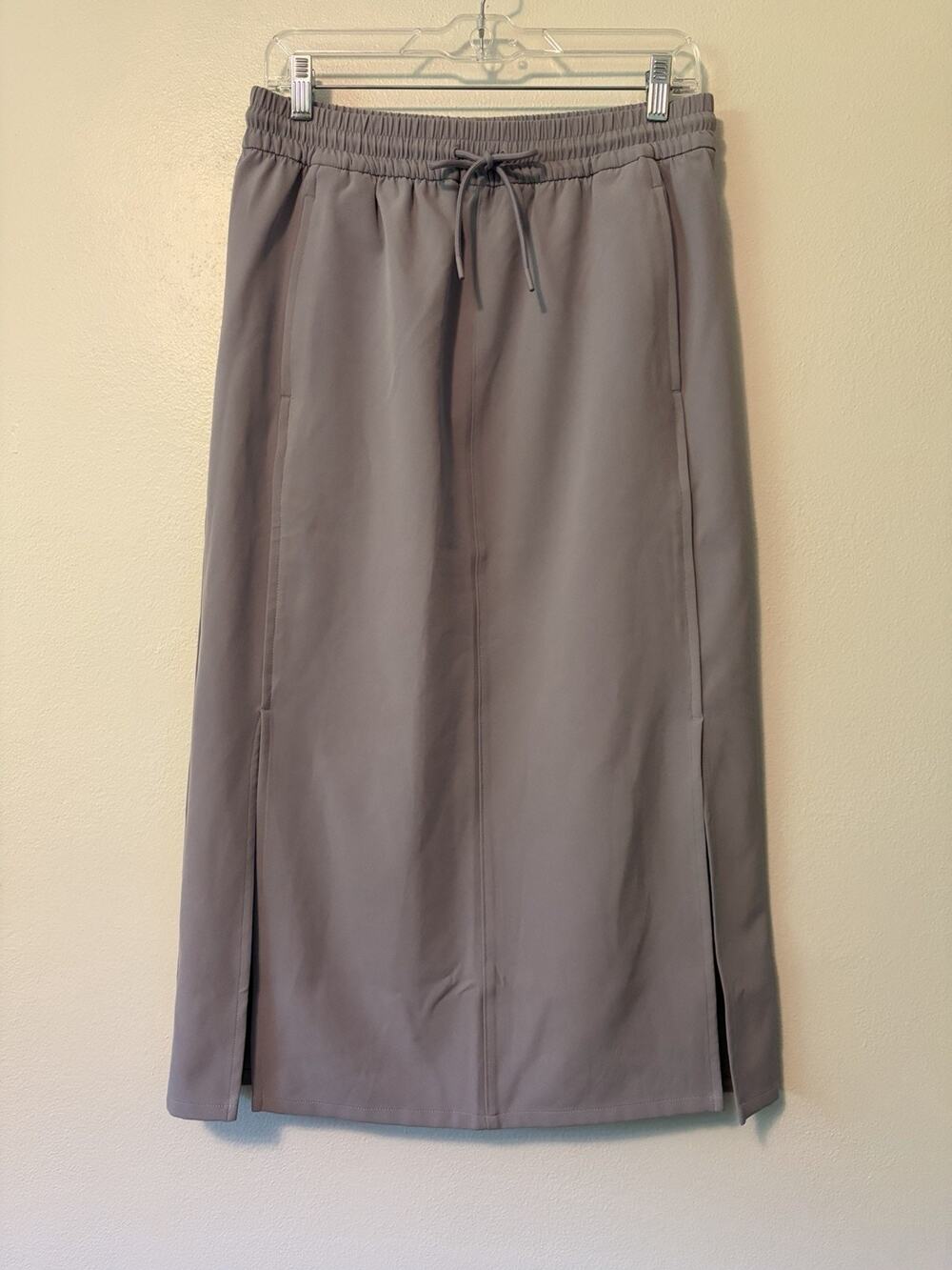 Athleta Stride Midi Skirt Women’s Small Violet Purple Elastic Waist Side Slit - Picture 1 of 11